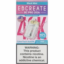 Vaper Descartável Elfbar EB Create BC Pro 2026 Black Mint 40000 Puffs