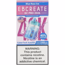 Vaper Descartável Elfbar EB Create BC Pro 2026 Blue Razz Ice 40000 Puffs