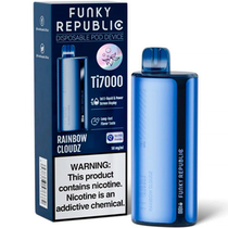 Vaper Descartable Elfbar Funky Republic Ti7000 Rainbow Cloudz 7000 Puffs