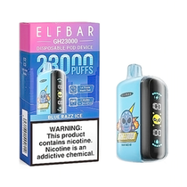 Vaper Descartável Elfbar GH23000 Blue Razz Ice 23000 Puffs