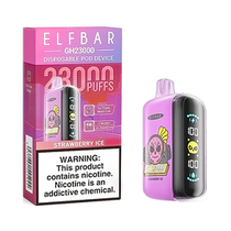 Vaper Descartável Elfbar GH23000 Strawberry Ice 23000 Puffs