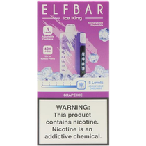 Vaper Descartável Elfbar Ice King 40K Grape Ice 40000 Puffs