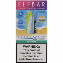 Vaper Descartável Elfbar Ice King Summer Edition Black Mint 40000 Puffs