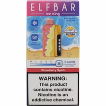 Vaper Descartável Elfbar Ice King Summer Edition Strawberry Spark 40000 Puffs