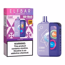 Vaper Descartável Elfbar Joinone Ice Kit Grape Ice 25000 Puffs