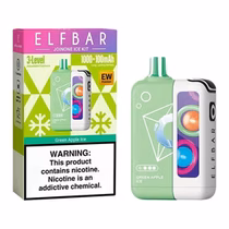 Vaper Descartável Elfbar Joinone Ice Kit Green Apple Ice 25000 Puffs