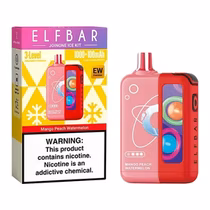 Vaper Descartável Elfbar Joinone Ice Kit Mango Peach Watermelon 25000 Puffs