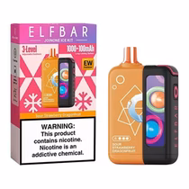 Vaper Descartável Elfbar Joinone Ice Kit Sour Strawberry Dragonfruit 25000 Puffs