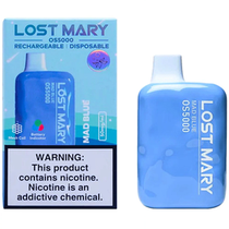 Vaper Descartável Elfbar Lost Mary OS5000 Mad Blue 5000 Puffs