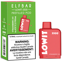 Vaper Descartável Elfbar Lowit Strawberry Ice 5500 Puffs