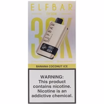Vaper Descartável Elfbar TE30K Banana Coconut Ice 30000 Puffs