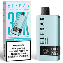 Vaper Descartável Elfbar TE30K Miami Mint 30000 Puffs