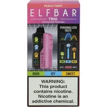 Vaper Descartável Elfbar Trio Peach Twist 40000 Puffs
