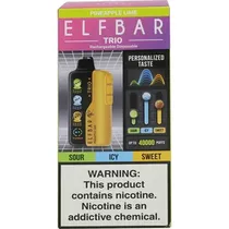 Vaper Descartável Elfbar Trio Pineapple Lime 40000 Puffs