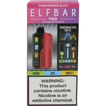Vaper Descartável Elfbar Trio Pomegranate Blast 40000 Puffs