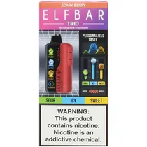 Vaper Descartável Elfbar Trio Scary Berry 40000 Puffs