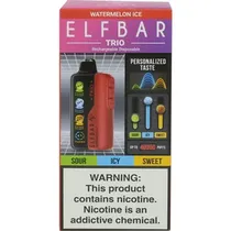 Vaper Descartável Elfbar Trio Watermelon Ice 40000 Puffs
