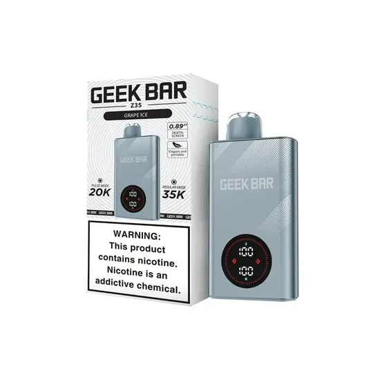 Vaper Descartável Geek Bar Z35 Grape Ice 35000 Puffs