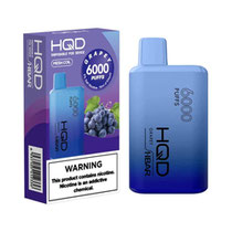 Vaper Descartable HQD HBAR Grapey 6000 Puffs