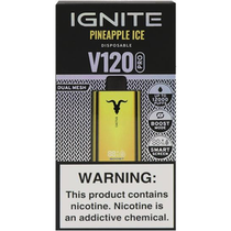 Vaper Descartável Ignite V120 Pro Gold Pineapple Ice 12000 Puffs