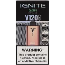 Vaper Descartable Ignite V120 Pro Rose Gold Cactus 12000 Puffs