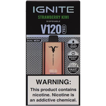 Vaper Descartável Ignite V120 Pro Rose Gold Strawberry Kiwi 12000 Puffs