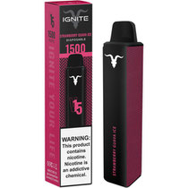 Vaper Desechable Ignite V15 Strawberry Guava Ice 1500 Puffs