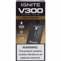 Vaper Descartável Ignite V300 Ultra Slim Minty Melon 30000 Puffs