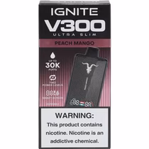 Vaper Descartável Ignite V300 Ultra Slim Peach Mango 30000 Puffs