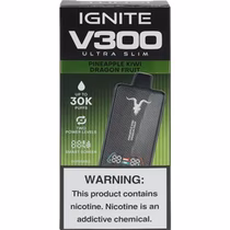 Vaper Descartável Ignite V300 Ultra Slim Pineapple Kiwi Dragon Fruit 30000 Puffs