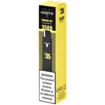 Vaper Descartável Ignite V35 Banana Ice 3500 Puffs