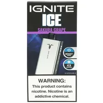 Vaper Descartável Ignite V400 Ice Sakura Grape 40000 Puffs