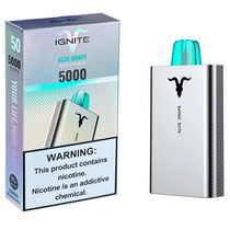 Vapeador Descartable Ignite V50 Aloe Grape 5000 Puffs
