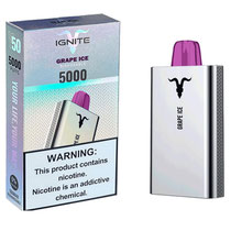 Vaper Descartável Ignite V50 Grape Ice 5000 Puffs
