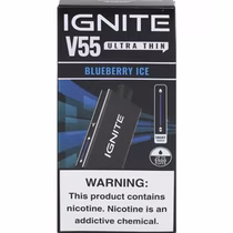 Vaper Descartável Ignite V55 Ultra Thin Blueberry Ice 5500 Puffs