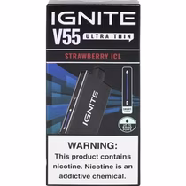 Vaper Descartável Ignite V55 Ultra Thin Strawberry Ice 5500 Puffs