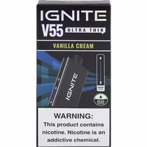 Vaper Descartável Ignite V55 Ultra Thin Vanilla Cream 5500 Puffs