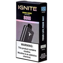 Vaper Descartável Ignite V80 Banana Cherry 8000 Puffs