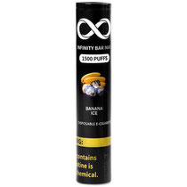 Vaper Descartable Infinity Bar Max Banana Ice 1500 Puffs foto 1