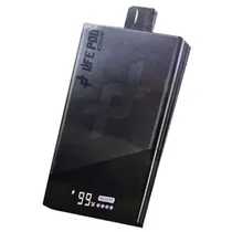 Vaper Descartável Life Pod The One Carbon Black Coconut Water 40000 Puffs