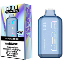 Vaper Descartable Moti Ultra Blue Razz Ice 6000 Puffs