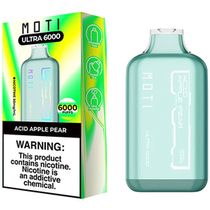 Vaper Descartable Moti Ultra Manzana Verde Pera 6000 Puffs