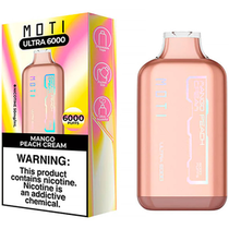 Vaper Descartável Moti Ultra Mango Peach Cream 6000 Puffs