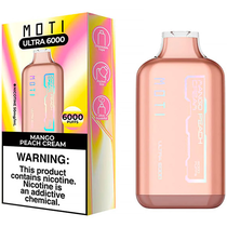 Vaper Descartável Moti Ultra Mango Peach Cream 6000 Puffs