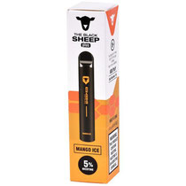 Vaper Descartável The Black Sheep Plus Mango Ice 600 Puffs