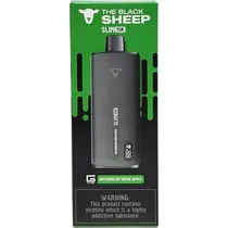 Vaper Descartável The Black Sheep Slim 15K Watermelon Green Apple 15000 Puffs