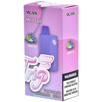Vaper Descartable Vcan Trip Grape Ice 5500 Puffs