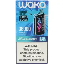 Vaper Descartável Waka Blast Aqua Blueberry 36000 Puffs