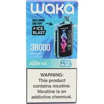 Vaper Descartável Waka Blast Aqua Ice 36000 Puffs