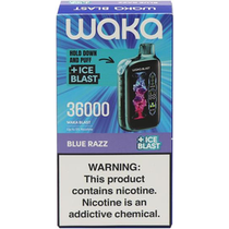 Vaper Descartável Waka Blast Blue Razz 36000 Puffs